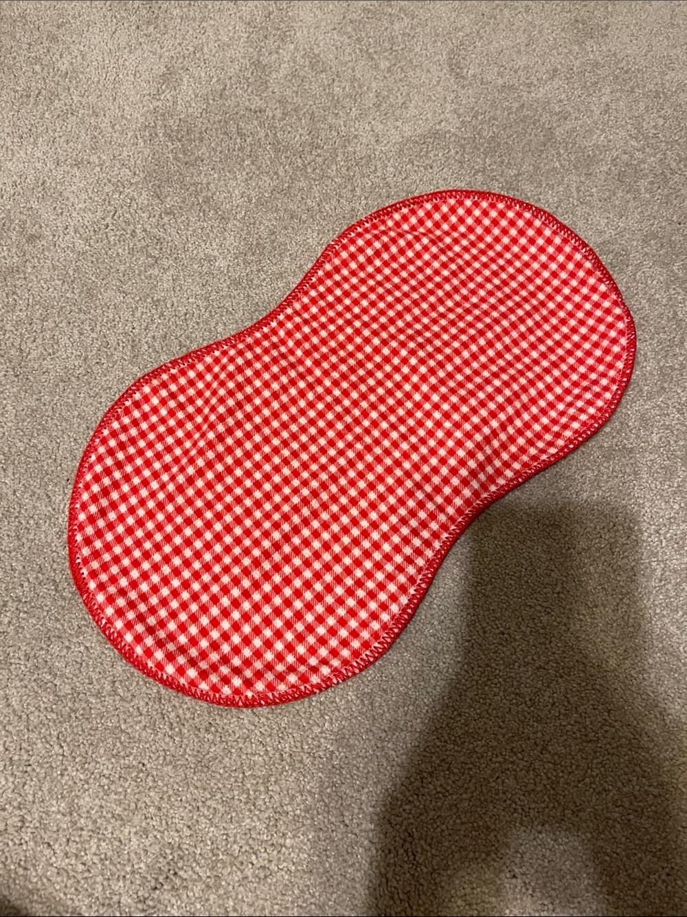 Baby Burp Cloth: Red Gingham